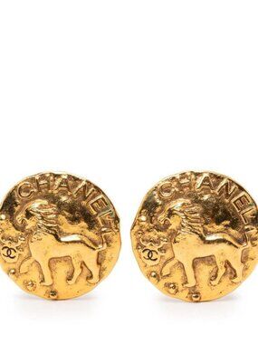 Chanel Logo Lion Motif Circle Ring